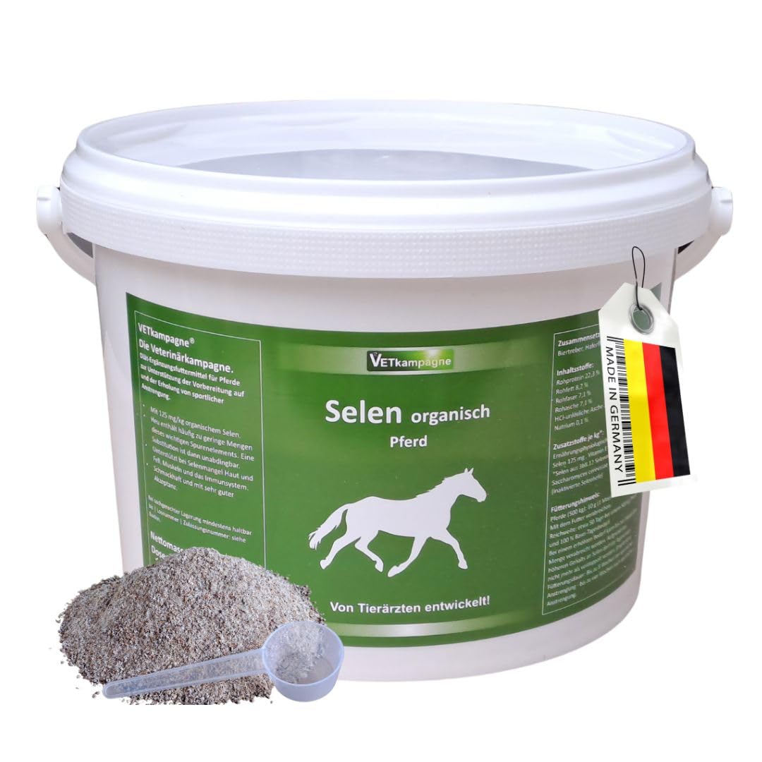 Selen organisch Pulver hochkonzentriert 1500 g | Pferd