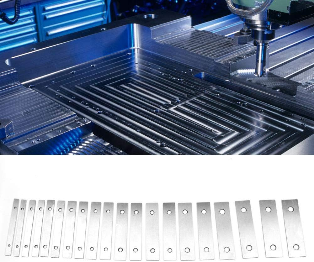 Steel Parallel Set, 10 pairs Parallel Blocks, Thin Parallel Bars Set,Adjustable Steel Parallel Set, Straightedge Bar Blocks, 0.0005 Accuracy, 1/8inch, for leveling