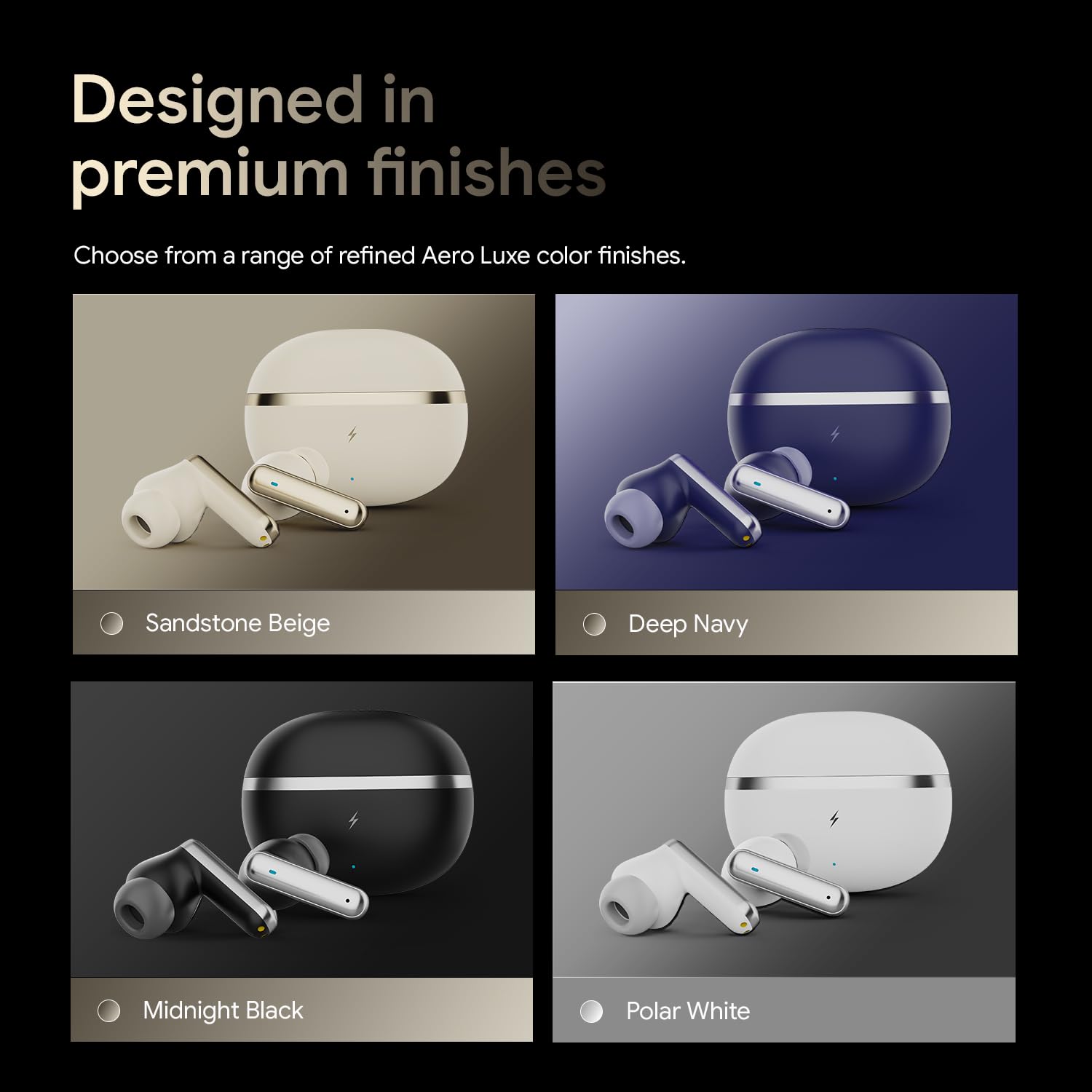 Fire-Boltt Newly Launched Aero Luxe TWS Earbuds with Custom EQ, Bluetooth 5.4 Wireless Earphones, 50H Playtime, Fast Charging Case, 50ms Low-Latency Gaming & Touch Controls Midnight Black 30 61e+bCfbBFL. SL1500