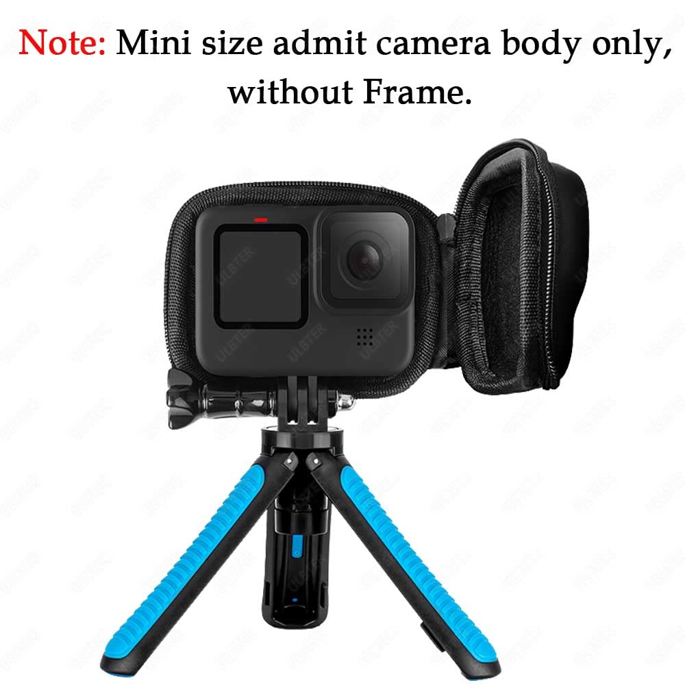 ULBTER Sac Étui Housse pour GoPro Hero 12 11 10 9 8 Noir avec Bouchon d'Objectif