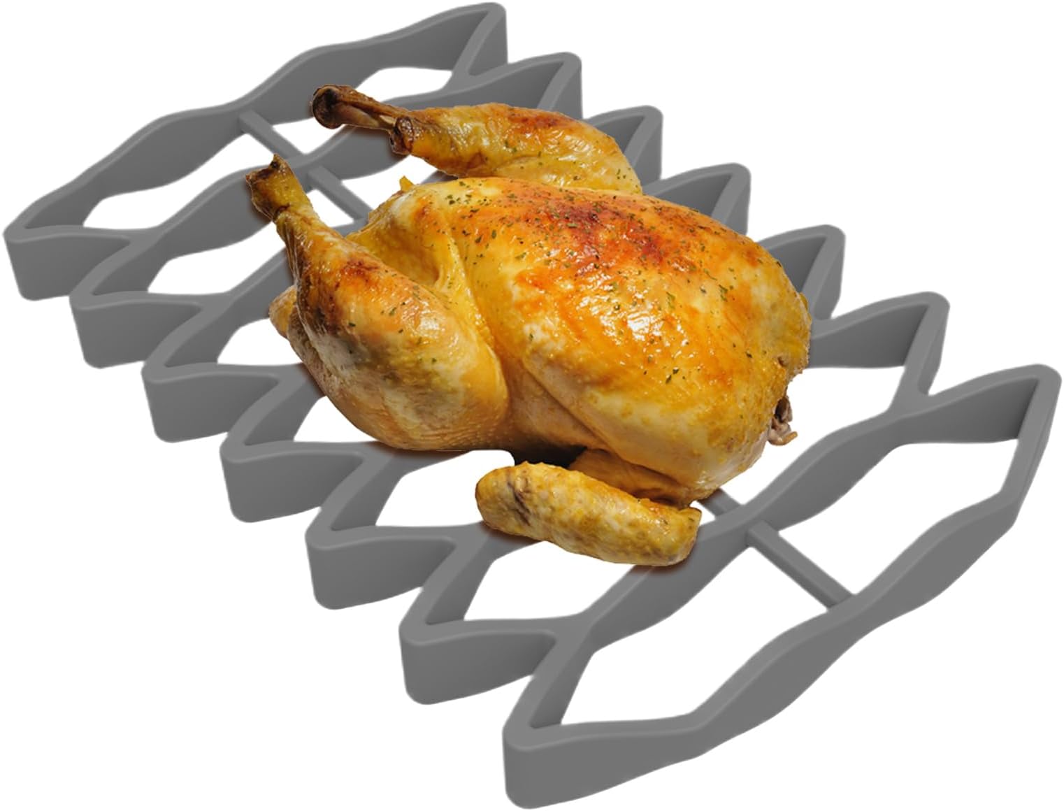 Silicone Roasting Rack, Kitchen Cooking Aid, with Oil-Draining Non-Stick Rack, Heat Resistant Food Tray, Home Culinary Helper for Roasting Meat Vegetables Chicken Beef