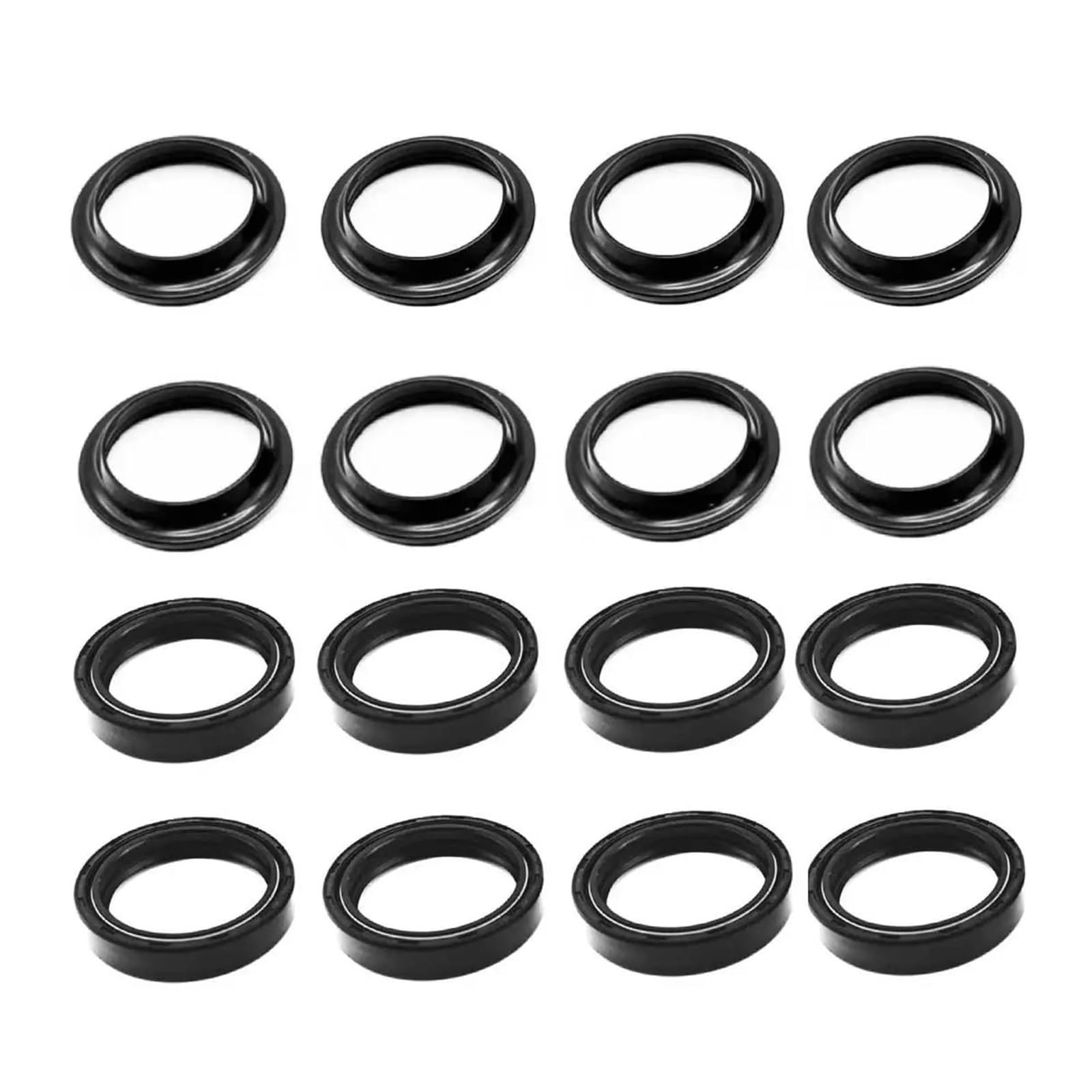 Para Suzuki GSF 400 600 650N 650S Para Bandit AN650 Para Burgman SV650 GSX600F Retén Aceite Cubierta Antipolvo Horquilla Delantera(4 Set)