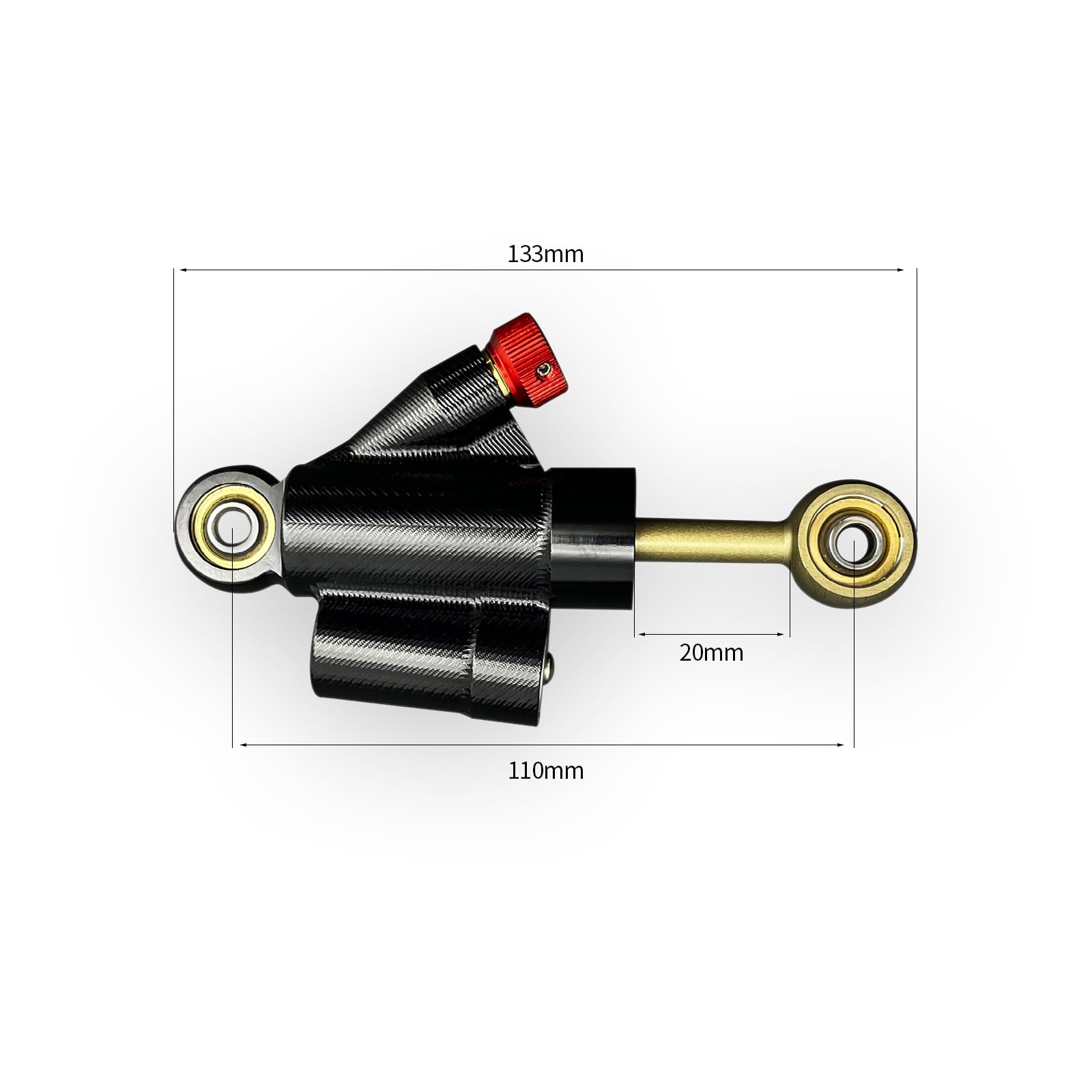 Für CRF150R CRF250R 450R FS450 Lenkungsdämpfer Stabilisator Vordergabel Kits Motorcross Dirt Bike Zubehör Schwarz