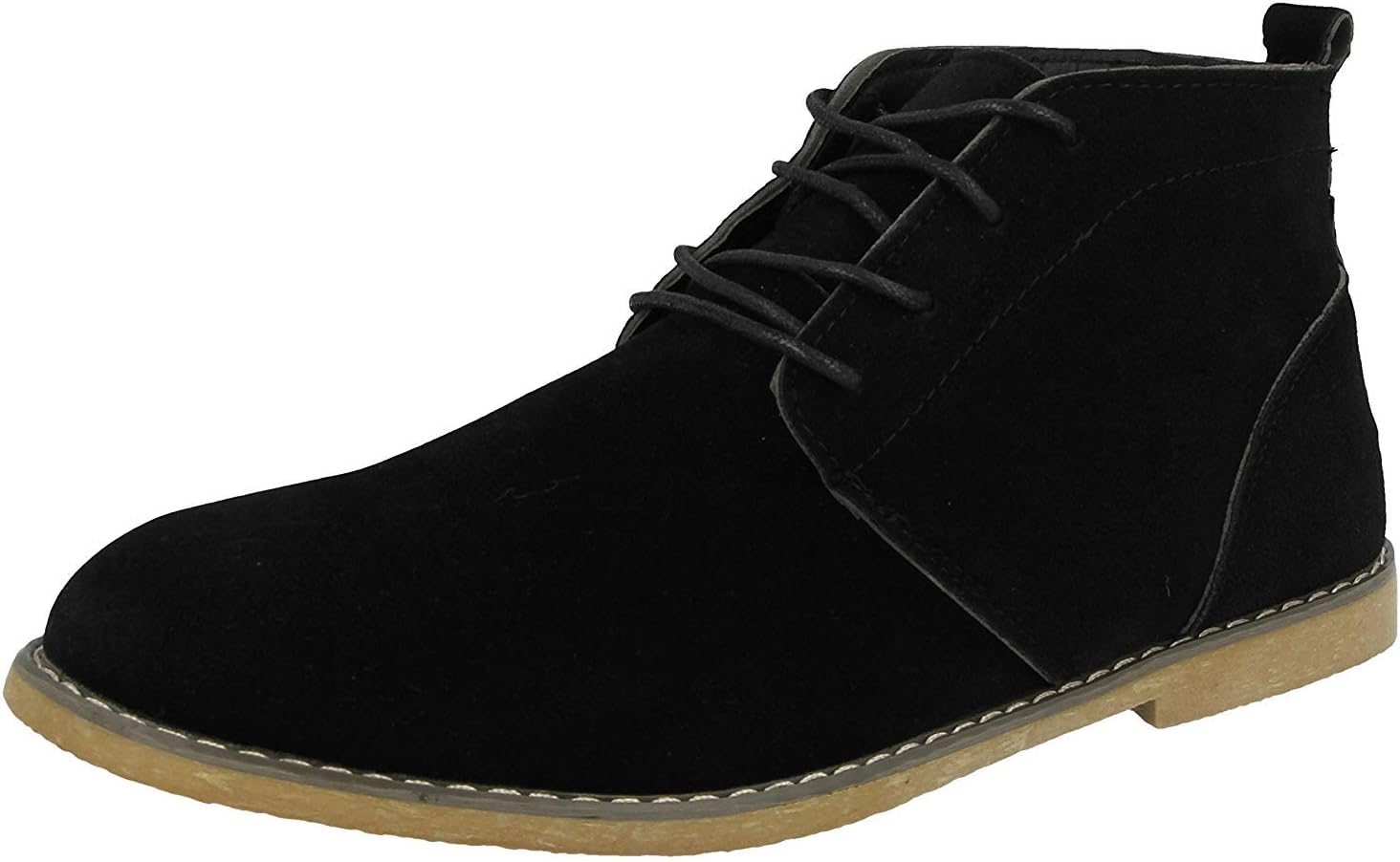 Directional FootwearMens Faux Suede Lace up Flat Desert Chelsea Ankle Boots Size 6-12