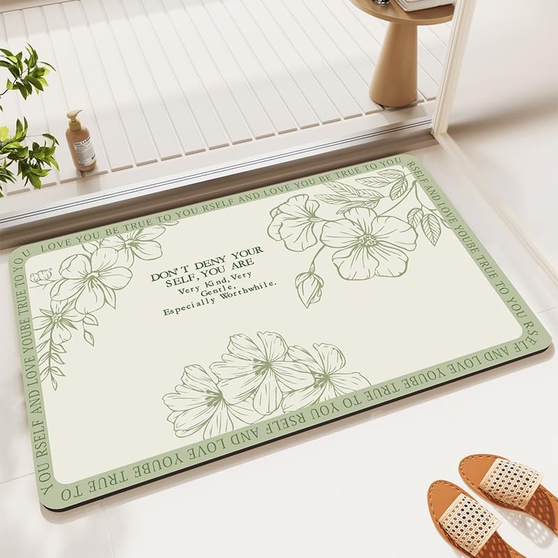 Tapis de douche 40x60cm en pierre diatomite sèche rapide