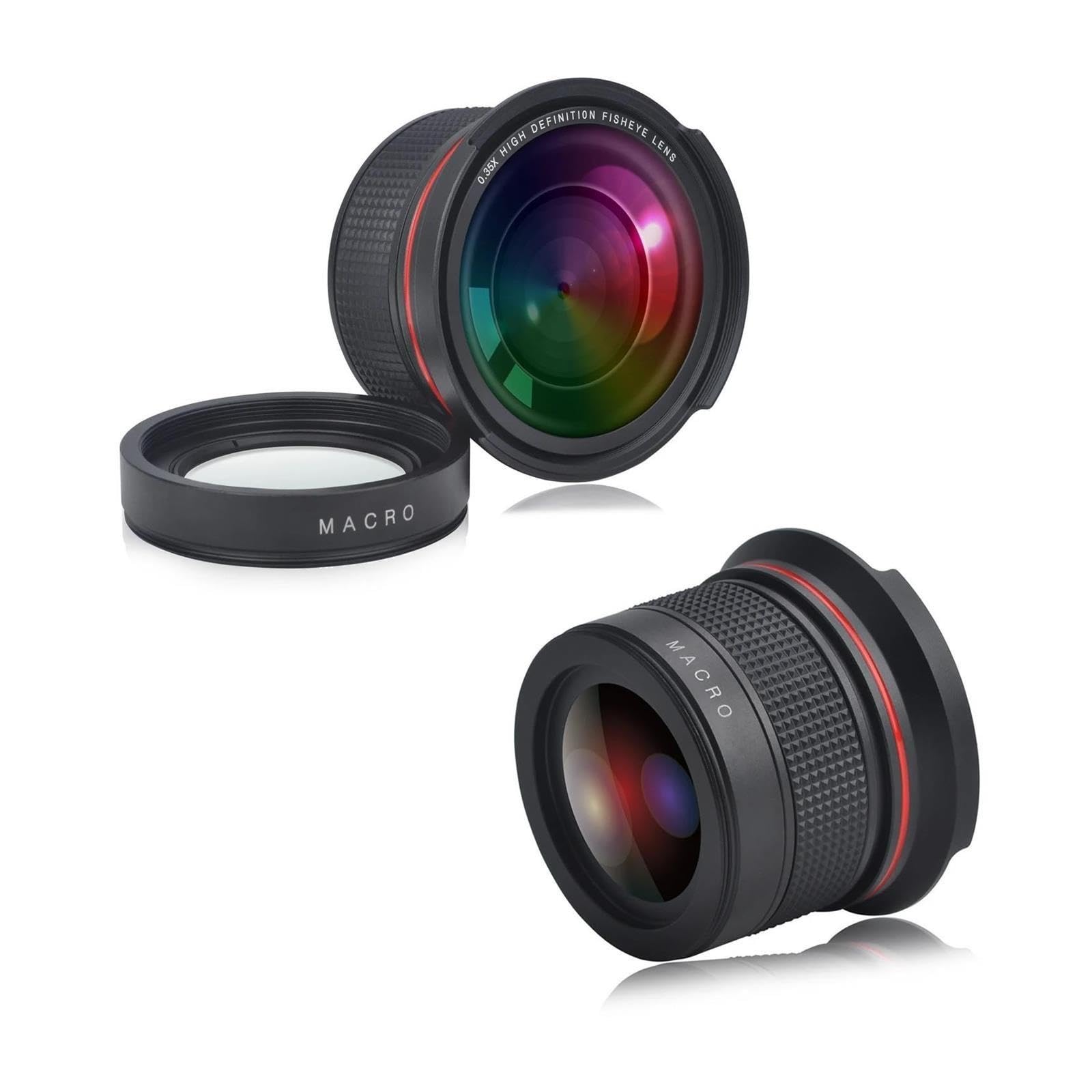 Obiettivo fisheye 0.35x, 52MM 55MM 58MM per Nikon D5200 D5100 D3500