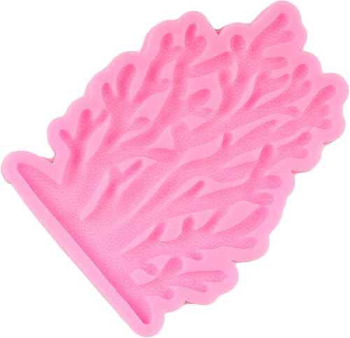 Vista 8 de Molde de fondant de tema marino Molde de silicona de algas marinas de coral para decoración de tartas temáticas marinas Decoración de cupcakes