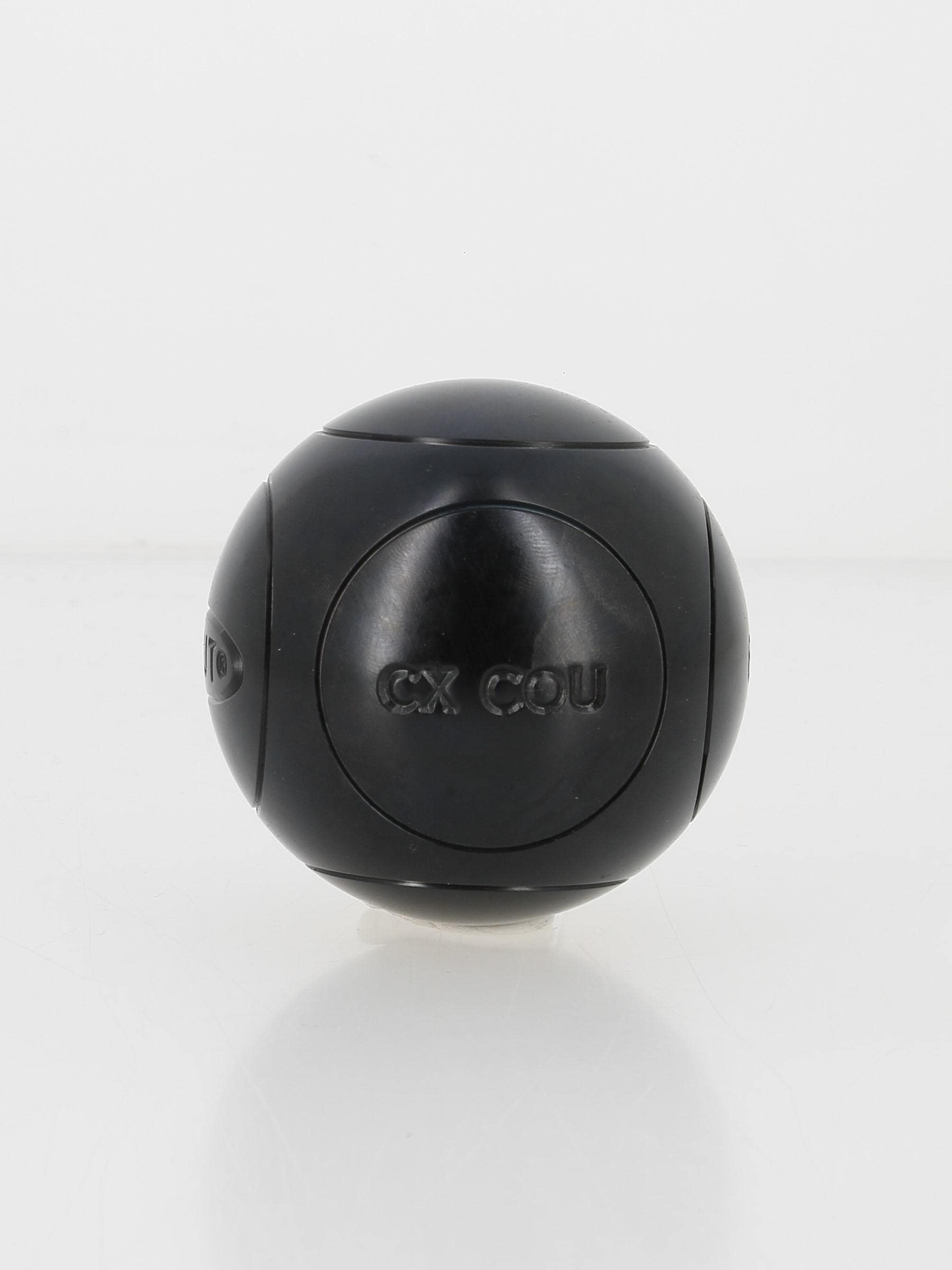 Obut CX. Hals schwarz 74 mm 1 Ridged – Boccia-Kugeln, Schwarz, 700g