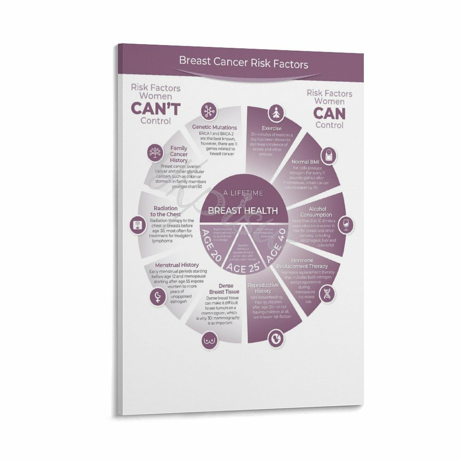 Cancer Risk Drawing Breast Cancer Risk Poster
