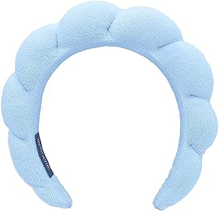 Spa Headbands for Washing Face Makeup Skin Care Headband Women Bubble Facial Beauty Headbands Puffy Shower Towel Band Hair Headband