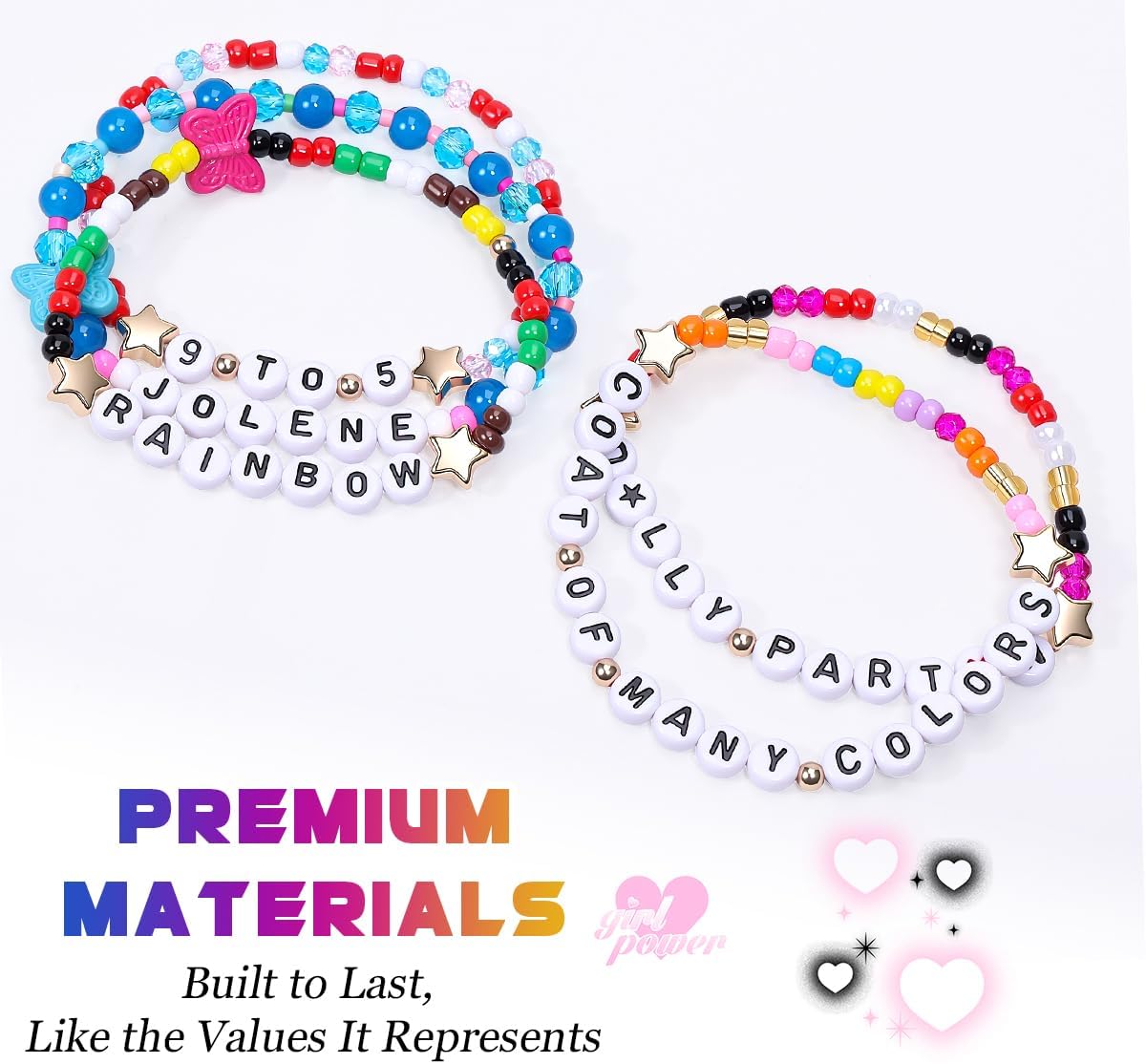 AICase for Dolly Costume Merch Gifts Inspired Bracelets 5 Pcs Jewelry
