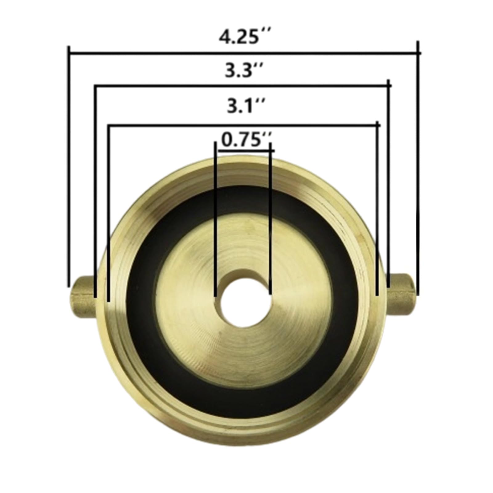 Adaptador de boca de latón de 1/2 pulgada NST hembra a macho de 3/4 pulgadas para conexión de manguera de alta presión para uso diario