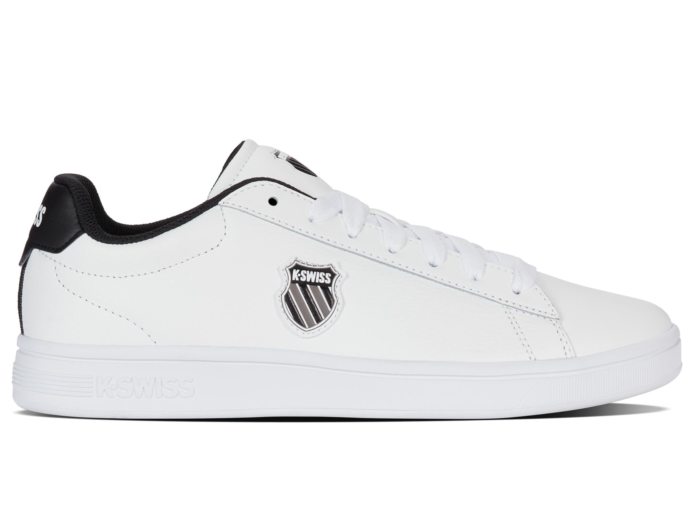K-Swiss Men's Court Shield II Trainers, Wht Blk Decmbrskygry, 6 UK