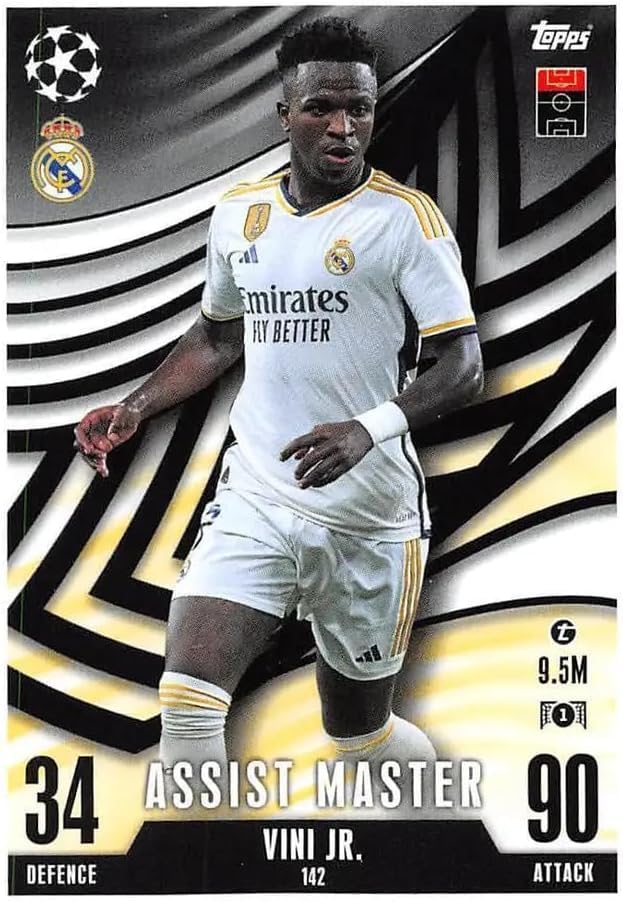 Match Attax Extra 2023 2024 Vini JR. Assist Master 142 Trading Card