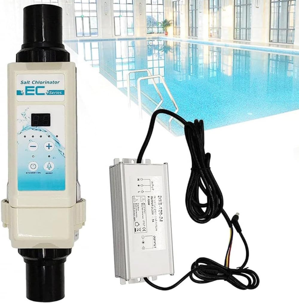 CYXOZ Salt Water Chlorinator Cell,pool Salt Water Chlorinator Salt Chlorine Generator, 8/16/12/20g/h Multipurpose Saltwater Chlorine Generator, Electrolytic Salt Chlorinator For Swimming Pool-12g/h