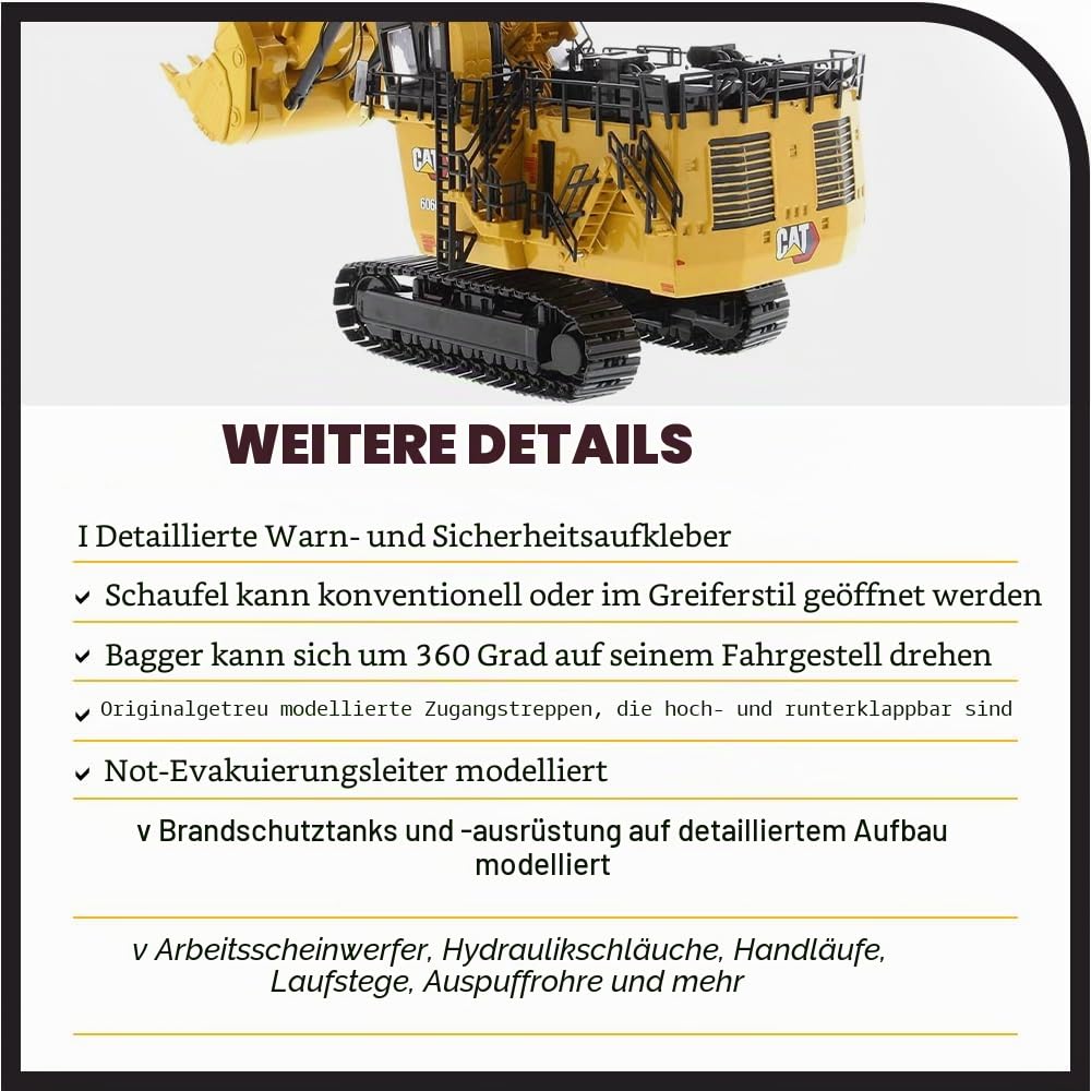 Diecast Masters 1:87 HO Model Cat 6060 Hydraulic Mining Front Shovel, 85650