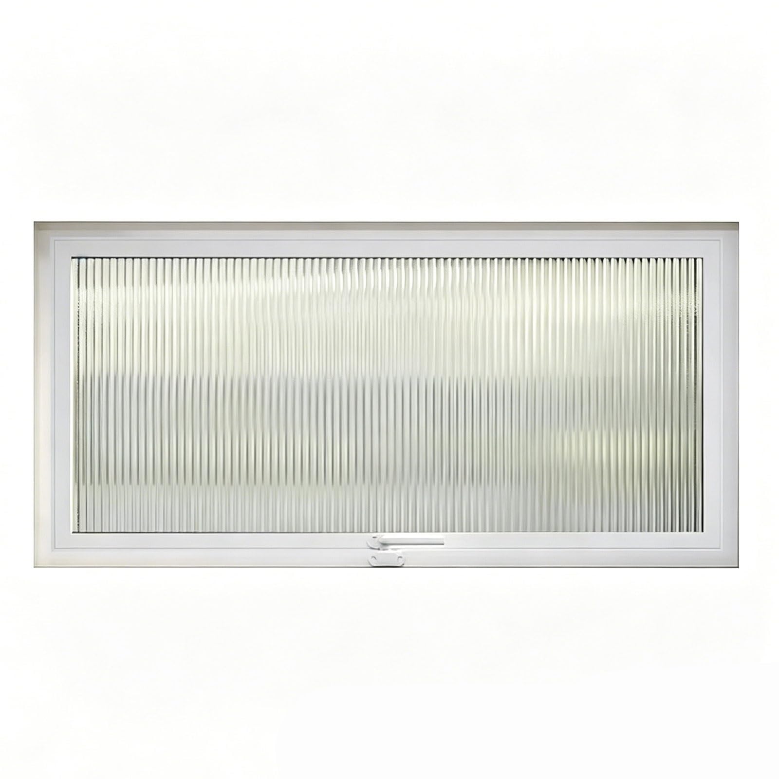 Rttzboz White 360° Rotating Shed Window, Flush Mount Glass With Handle, 360° Rotation Sliding Basement Transom Window For Bathroom(,80X30cm/31X12in)