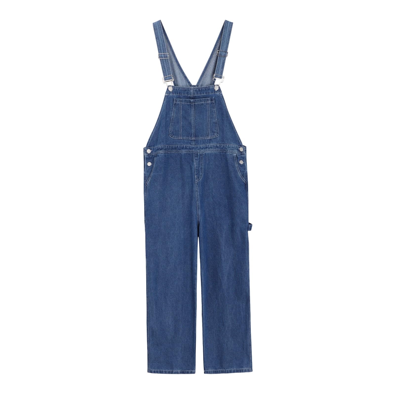 Tuta in denim per ragazze Salopette per bambini Jeans Salopette Classica Cinghie Regolabili Tuta Gamba Larga Pantaloni dritti Scuola Casual Pantaloni Larghi