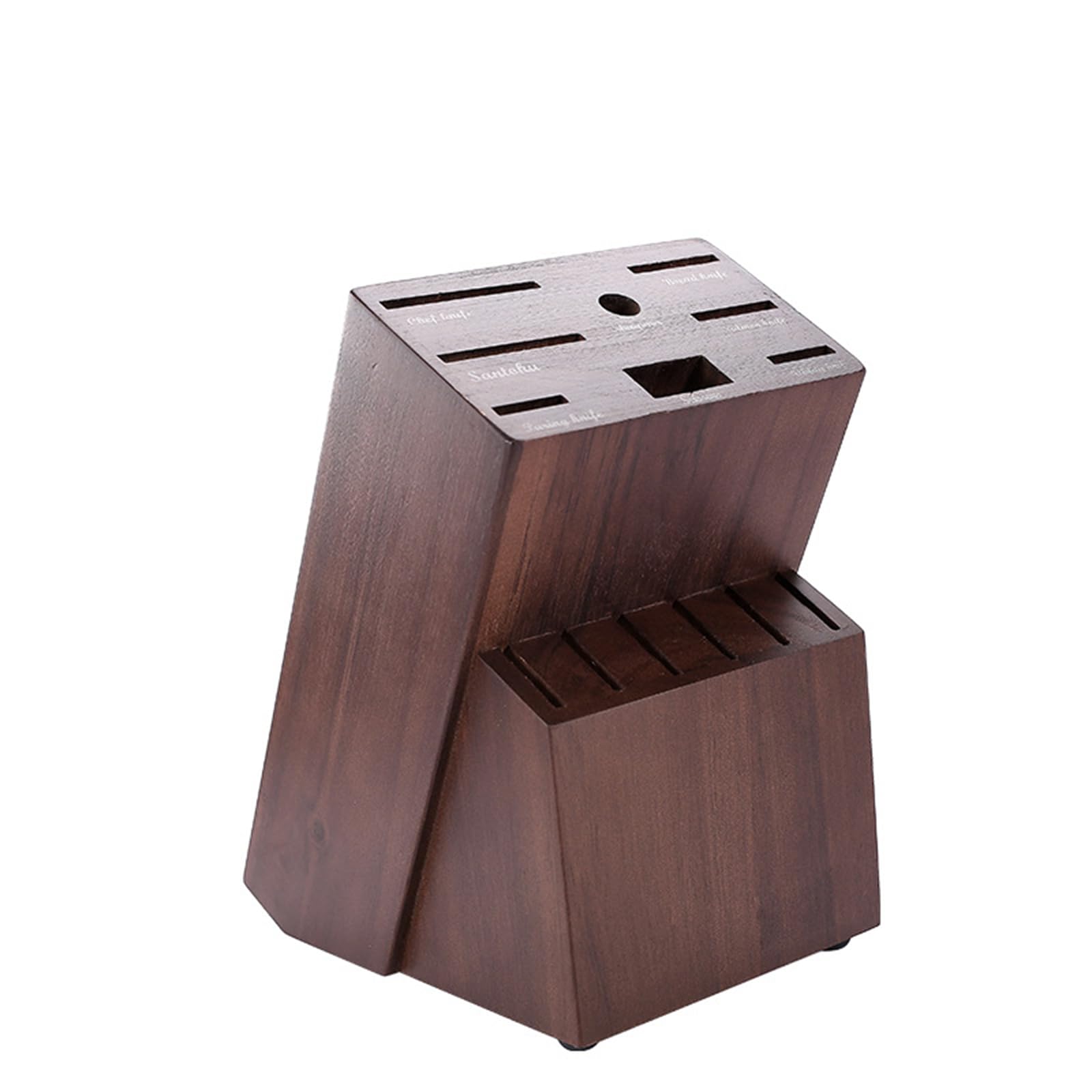 Großer Schneidblock mit 14 Schlitzen und belüfteter Basis, Küchenschneider Aufbewahrungshalter, Desktop Aufbewahrungsregal, Küchenhalter