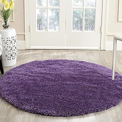 Heaven World Modern Soft Polyester Anti-Slip Round Fluffy Fur Rugs & Plush Carpet for Living Room, Anti Kids Room and Bedroom Floor Carpet (2 X 2 FEET, Purple) (B0CNQ6H155) Amazon Price History, Amazon Price Tracker