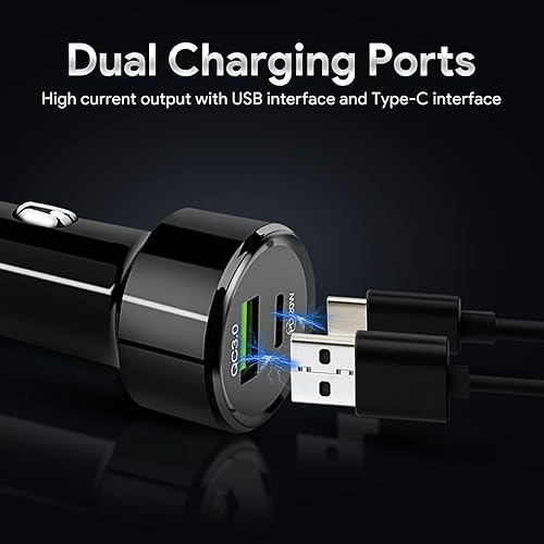 Miniatura 8 de Almohadilla de carga inalámbrica de teléfono para Chevrolet Equinox 2018 2019 2020 2021 2022 2023 Material de silicona Puertos de carga duales