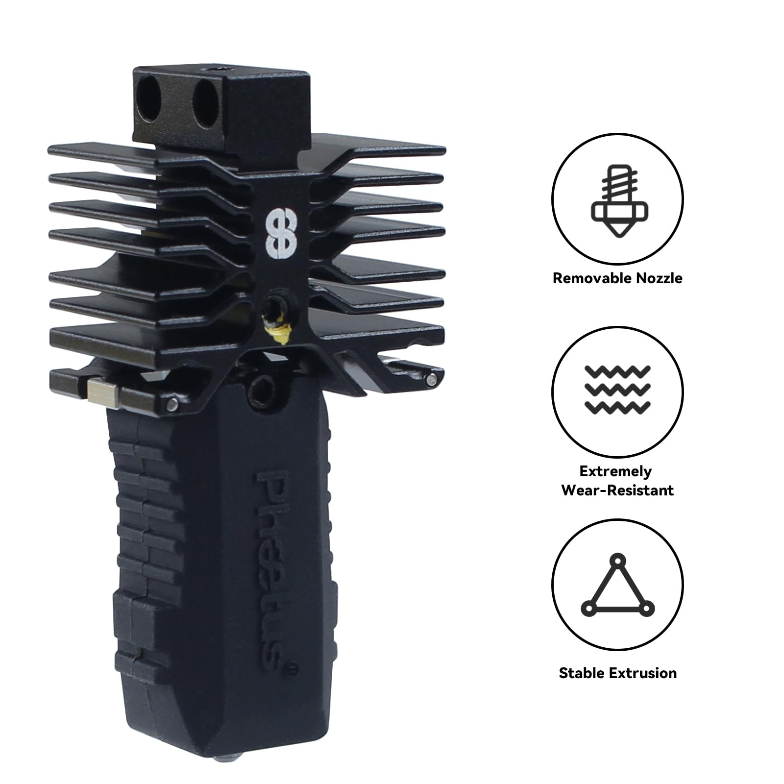 BCZAMD Zestaw wymienny Hotend do for Qidi Plus4: dysza 0,6 mm – ulepszona wersja z powłoką w całości z metalu Heatbreak radiator do szybkiego drukowania do 30 mm³/s akcesoria do drukarki 3D