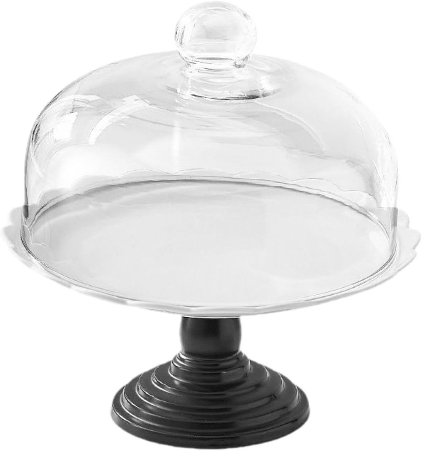 Présentoir à gâteau avec dôme en verre, plateau de, 10 pouces, 10 Inch
