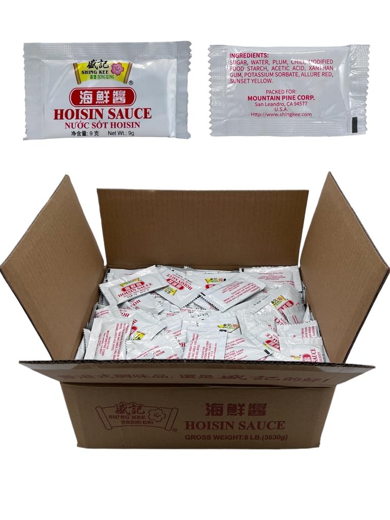 Shing Kee Hoisin Sauce Packet - 300 Count in each case, 9 grams in each packet