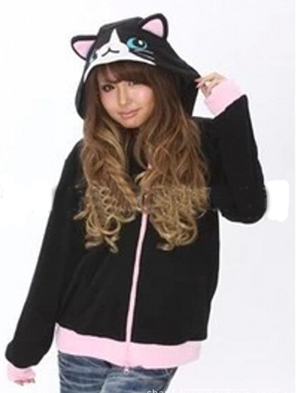 Koveinc Kawaii Animal Adults Sleeping Wear Kigurumi Hoodie Cloak Jacket Coat-Medium