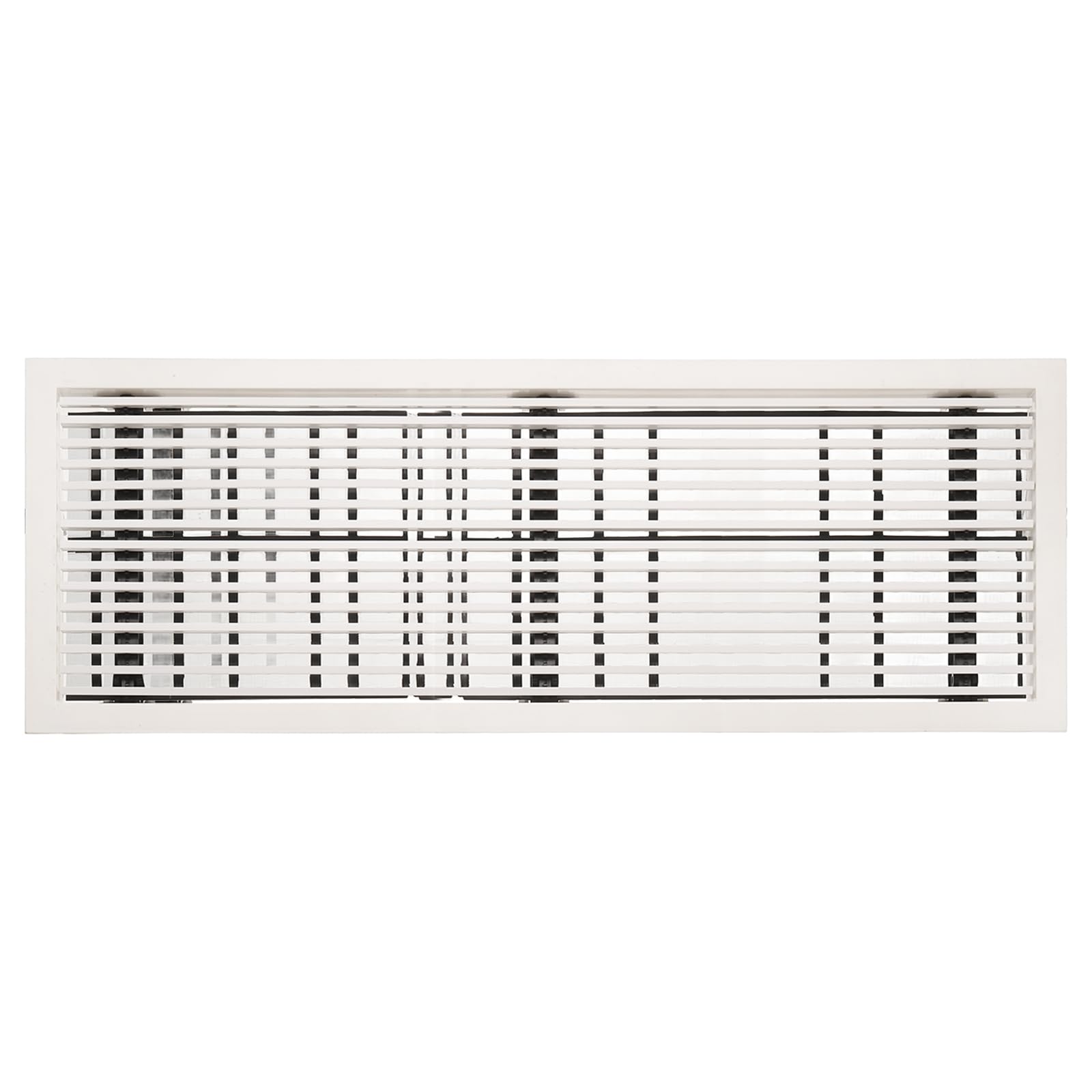 Grille d'aération linéaire amovible blanche pour mur et diffuseur de sol