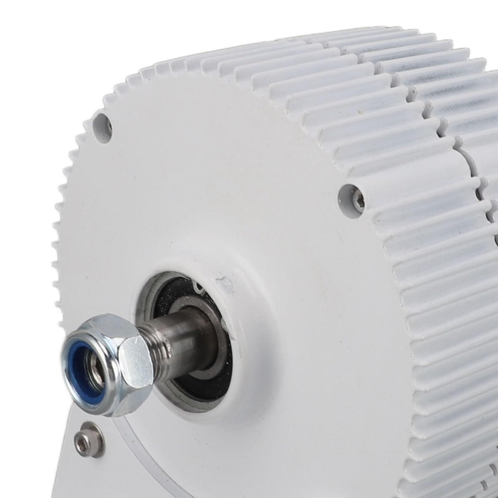Alternatore trifase Generatore sincrono a magneti permanenti Doppio albero Alta efficienza Uscita 24 V per turbine eoliche Verticale Orizzontale Lega di alluminio Acciaio al (400W)