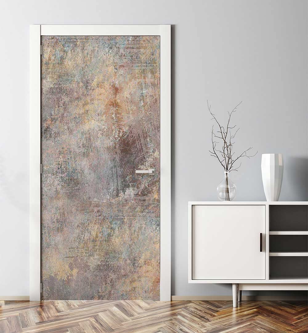 MyMaxxi Türtapete selbstklebend - Einteilige Türfolie 90x200 cm - Motiv: Abstrakter abgenutzter Beton Türklebefolie zum verschönern & bekleben der Tür - Türaufkleber aus Klebefolie