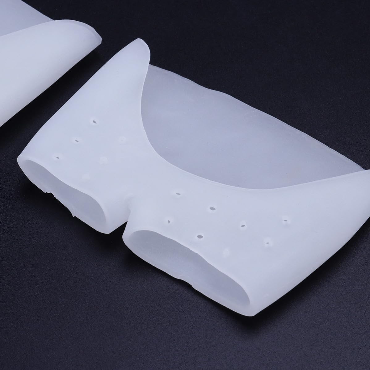 Silicone Metatarsal Pads Pair White Reusable Support Sleeves