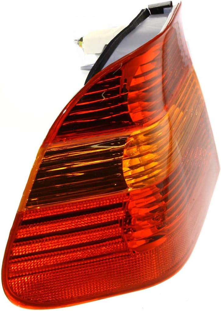 For BMW 325i / 325xi / 330i / 330xi Outer Tail Light Assembly 2002 03 04 2005 Driver Side Amber Red Lens | Sedan | BM2800109 | 63216946533