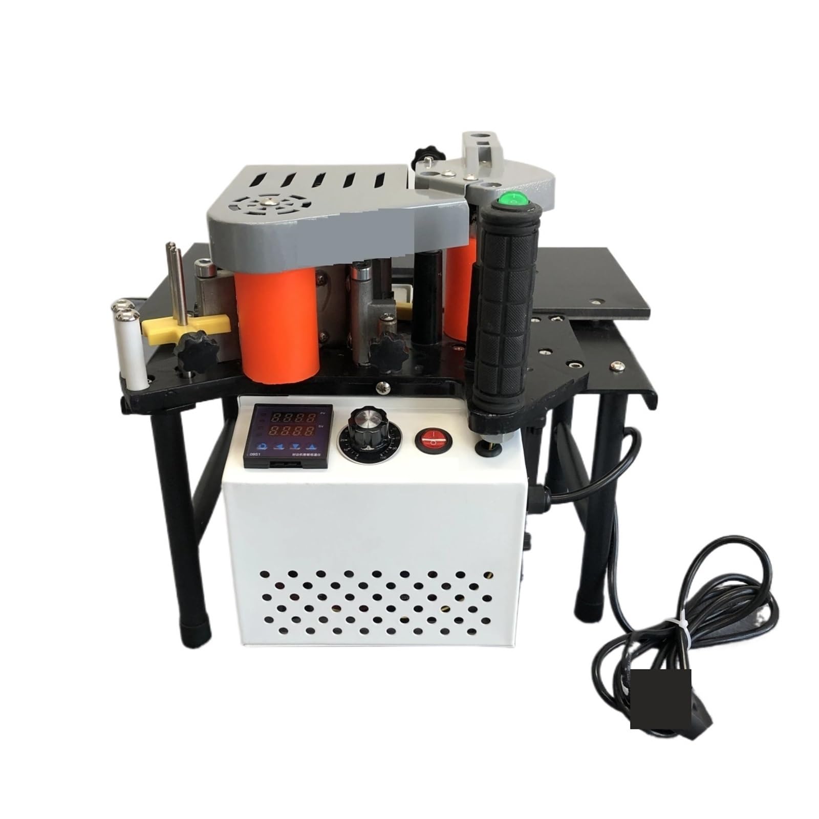Manual Edge Banding Machine Double Side Gluing Portable Bander Woodworking 1200W Operates Smoothly Performs Well