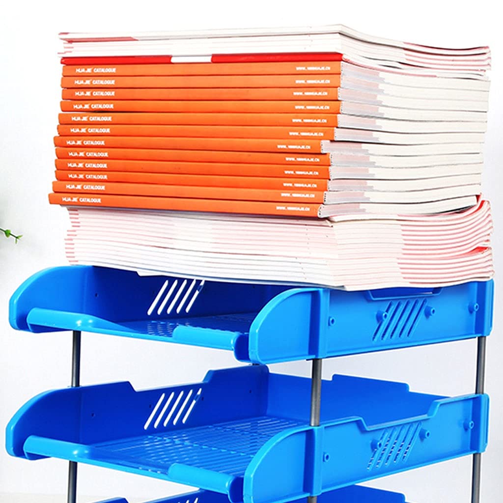 portadocumenti cremagliera Archivi da ufficio Scrivania Desk Organizer Letter TRAY DESCRIZIONE Titolare con 3 vassoi for lettere Impilabili Desktop File Sorter Per l'organizzazione e lo stoccaggio