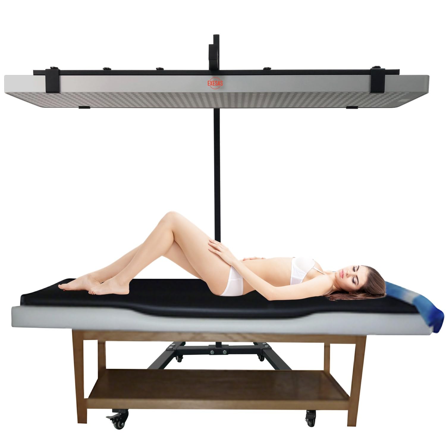 Horizontal Rolling Stand for EXESAS Red-Light Therapy Panels, Horizontal Installation for EXESAS Red Light Devices, (Stand Only, Panel Sold Separately)