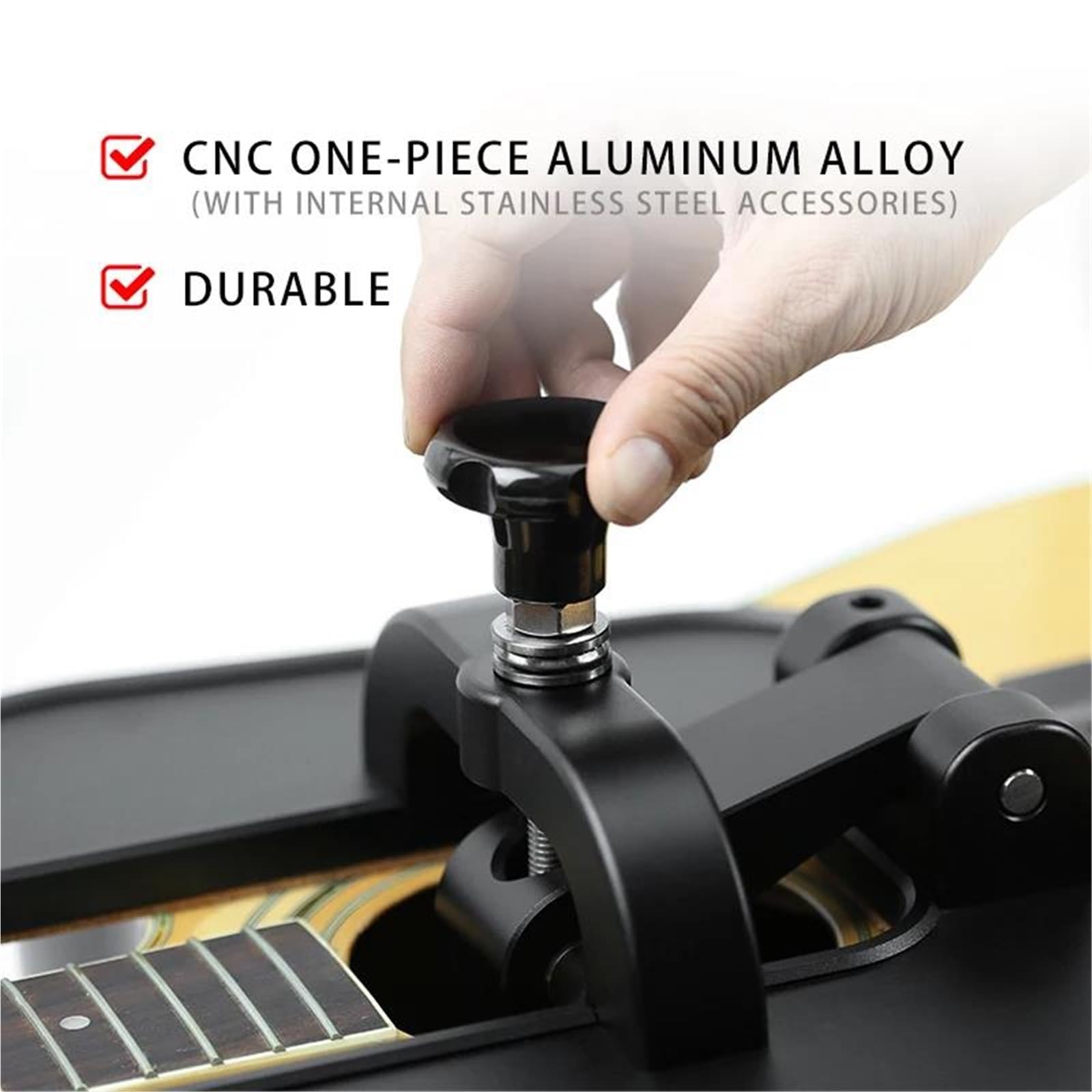 Supporto Per Martellamento Di Tasti Per Chitarra Strumenti Musicali Acustici Ed Elettrici Per Un Sicuro Fretting Morsetto Regolabile