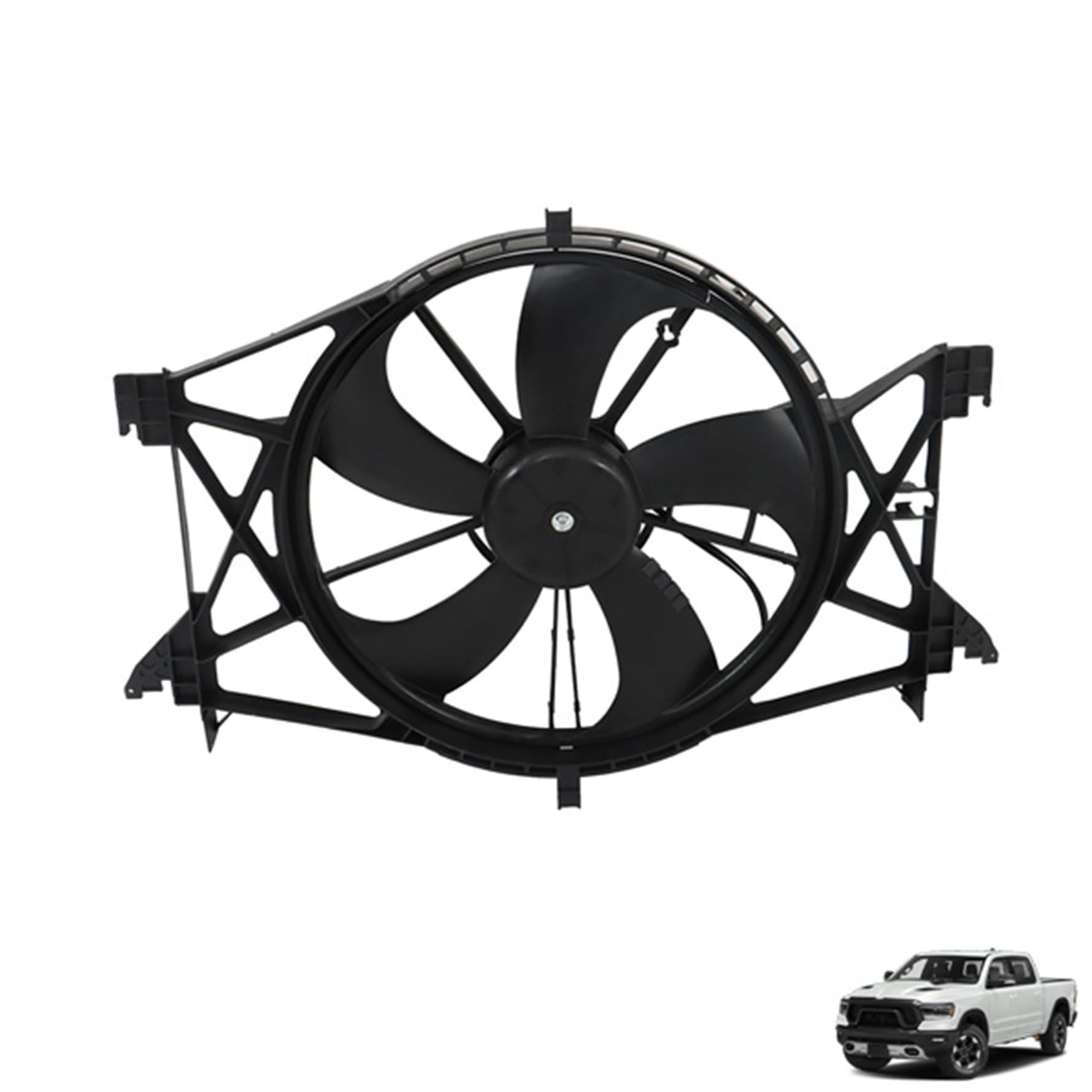 munirater radiator cooling fan assembly replacement for r-am 1500 2011-2020