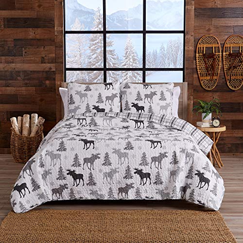 Great Bay Home GB35521-CA Lodge Bedspread Full/Queen Size Quilt With 2 Shams. Cabin 3-Piece Reversible All Season Quilt Set. Rustic Quilt Coverlet Bed Set. Wilderness Collection thumb #3