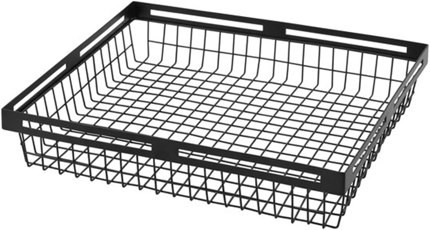 Black Twilight 15" x 12" x 3" Black Metal Nestable Display Basket BNRB1512 WS-124BNRB1512-NPF