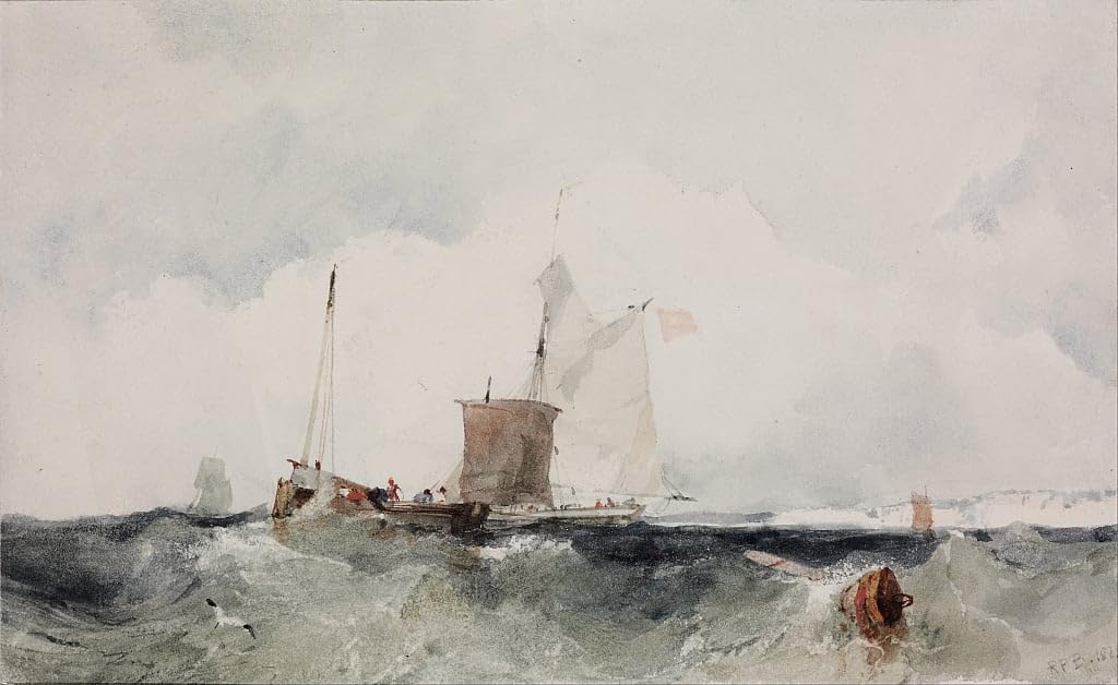 Richard Parkes Bonington Art Mural Graffiti : Impression d'Art Moderne Premium 60x90