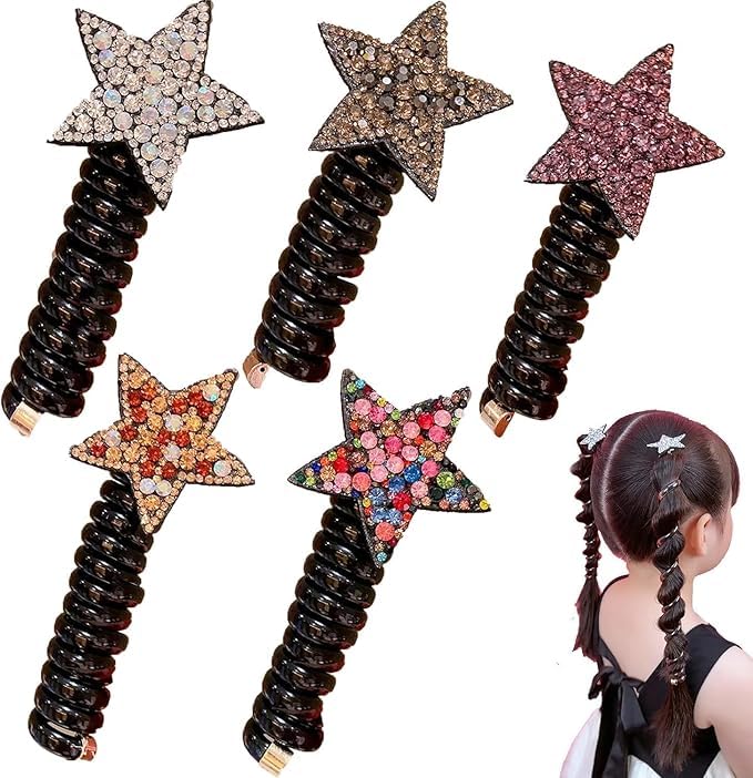 ECLATE ACCESSORIES Butterfly Telephone Wire Hair Bands, Elastic Telephone Cord Hair Ties Ponytail Holder Girls Women Hair Accessorie PACK OF 4 (C) (B0DDZ9Y8BX) Amazon Price History, Amazon Price Tracker