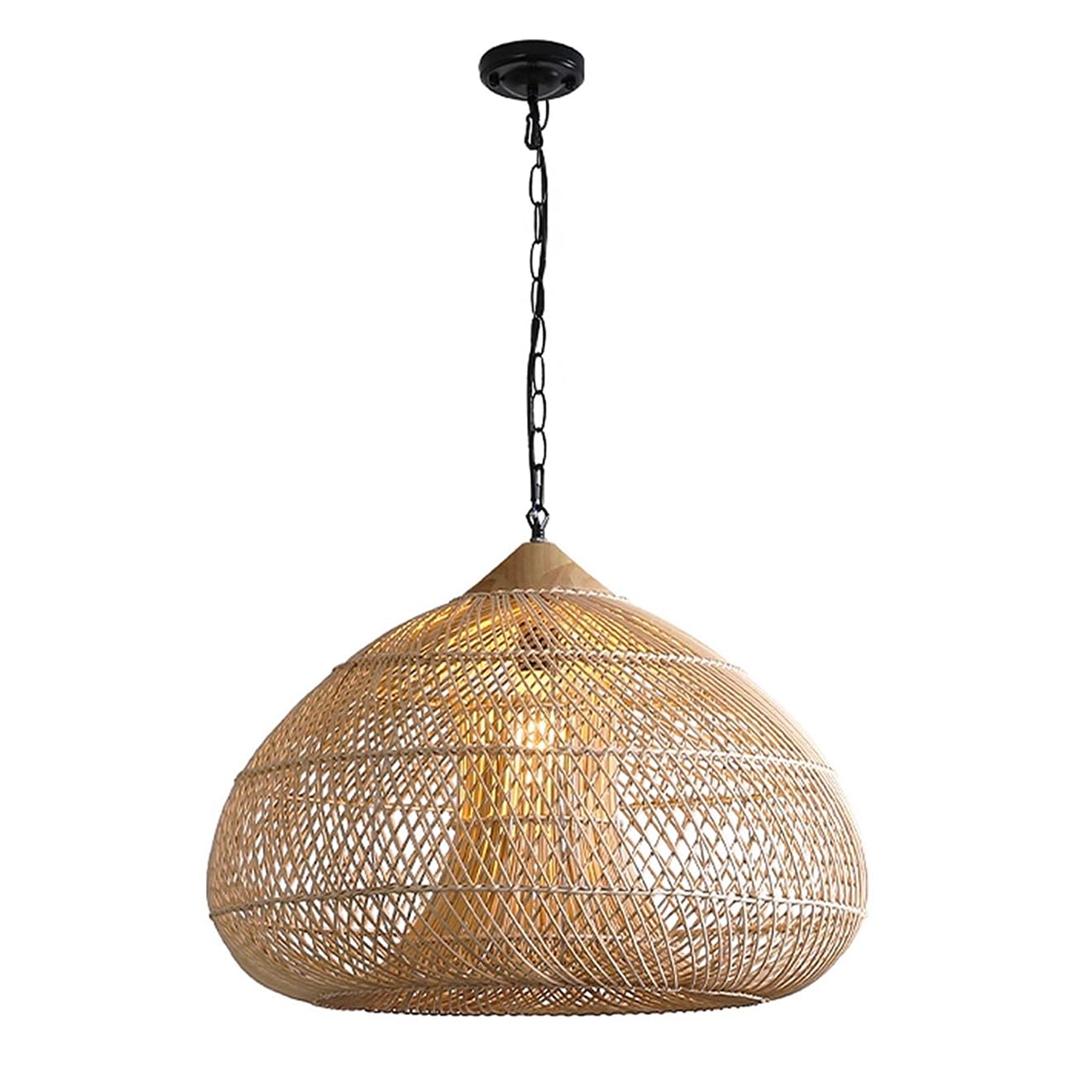 CSSYKV Wabi-sabi Style Wicker Pendant Light Rattan Basket Lamp Shade Farmhouse Coastal Lamp Fixtures Rattan Hanging Lamp Boho Lights for Kitchen Island Dining Room Bar Bedroom Foyer Hallway