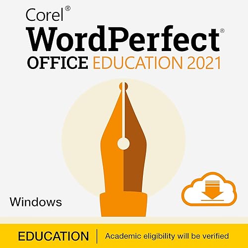 Corel WordPerfect Office Education 2021 Suite de Office de procesador de texto, hojas de cálculo y software de presentación Descargar PC