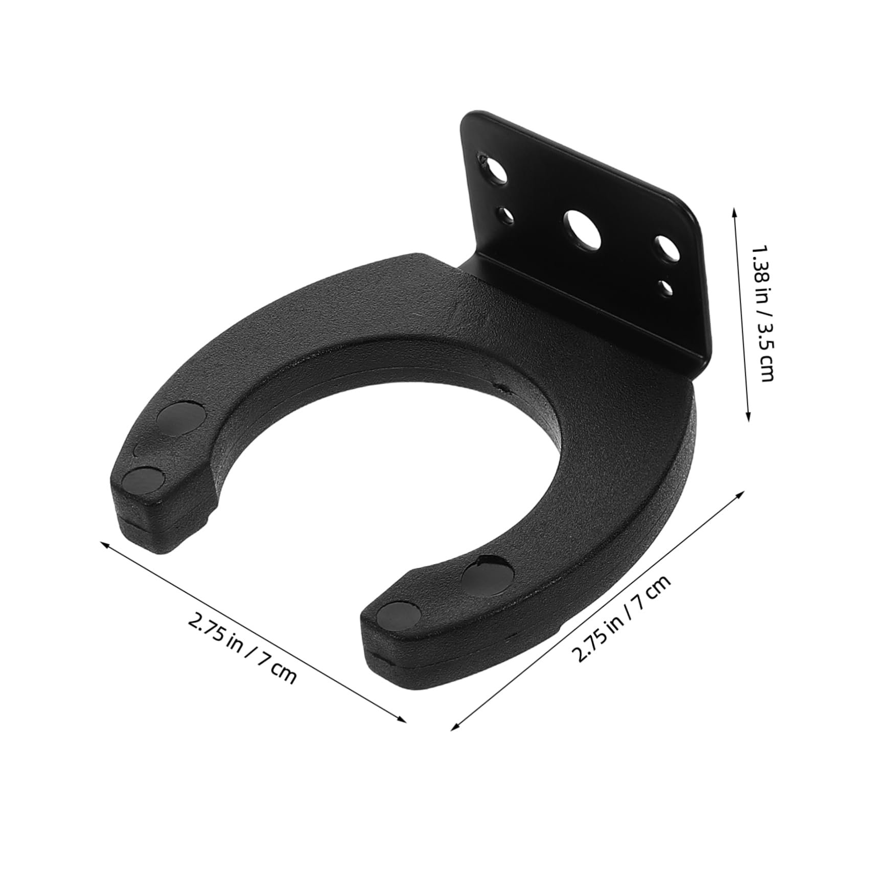 Milisten Complete Microphone Wall Mount Set 4pcs Metal Hooks for Home Ktv Office Chic Design and Easy Installation