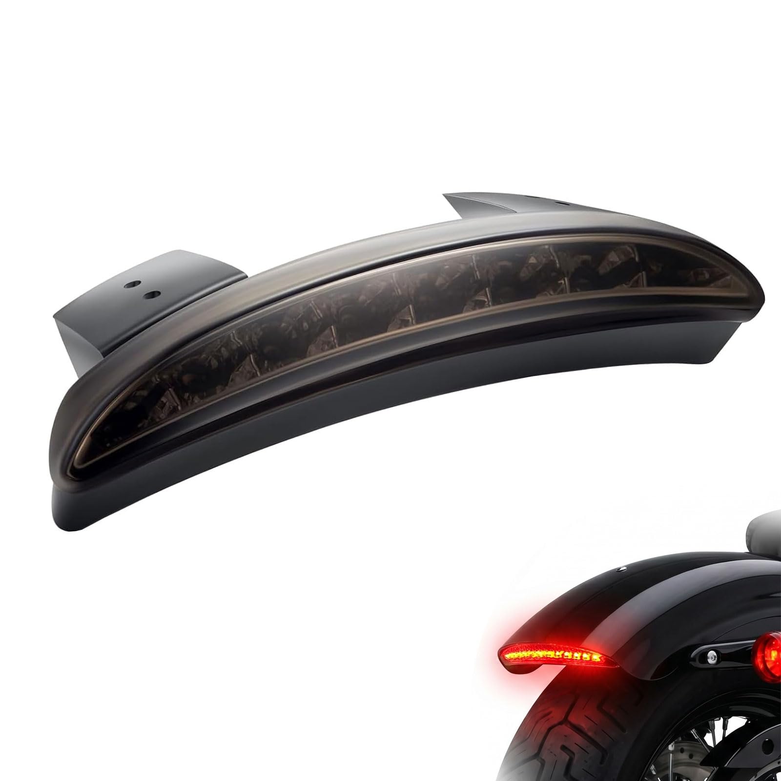 ANKIA Motorcycle Chopped Rear Fender Edge LED Tail Light