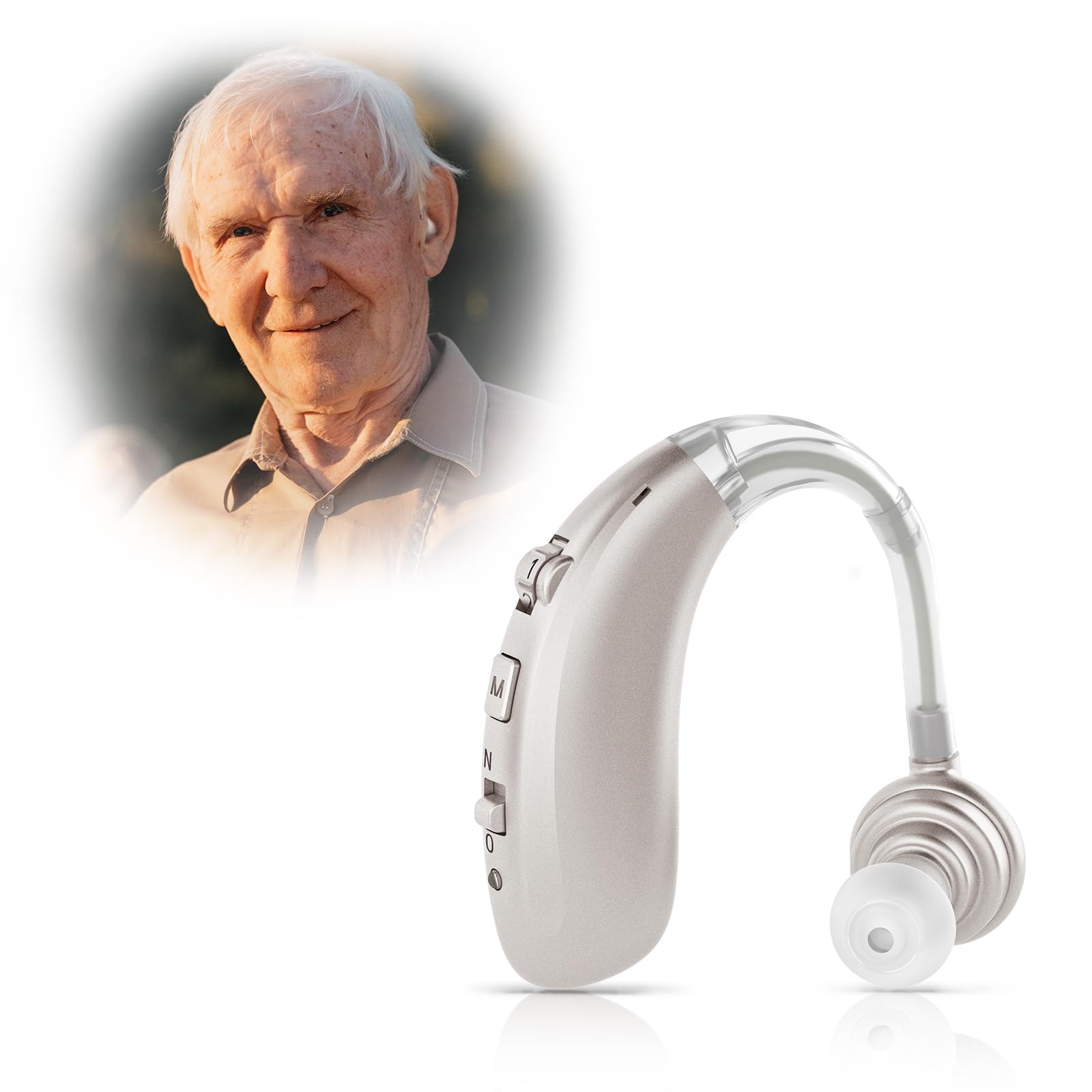 See full amazon price history chart for EAROTO Elderly Hearing Aid Intelligent Noise Reduction Amplifier Rechargeable Three Modes Suitable for Elderly People with Hearing Loss (Silver) EAROTO Elderly Hearing Aid Intelligent Noise Reduction Amplifier Rechargeable Three Modes Suitable for Elderly People with Hearing Loss (Silver) (B0CWLBHNZY) Amazon Price History, Amazon Price Tracker