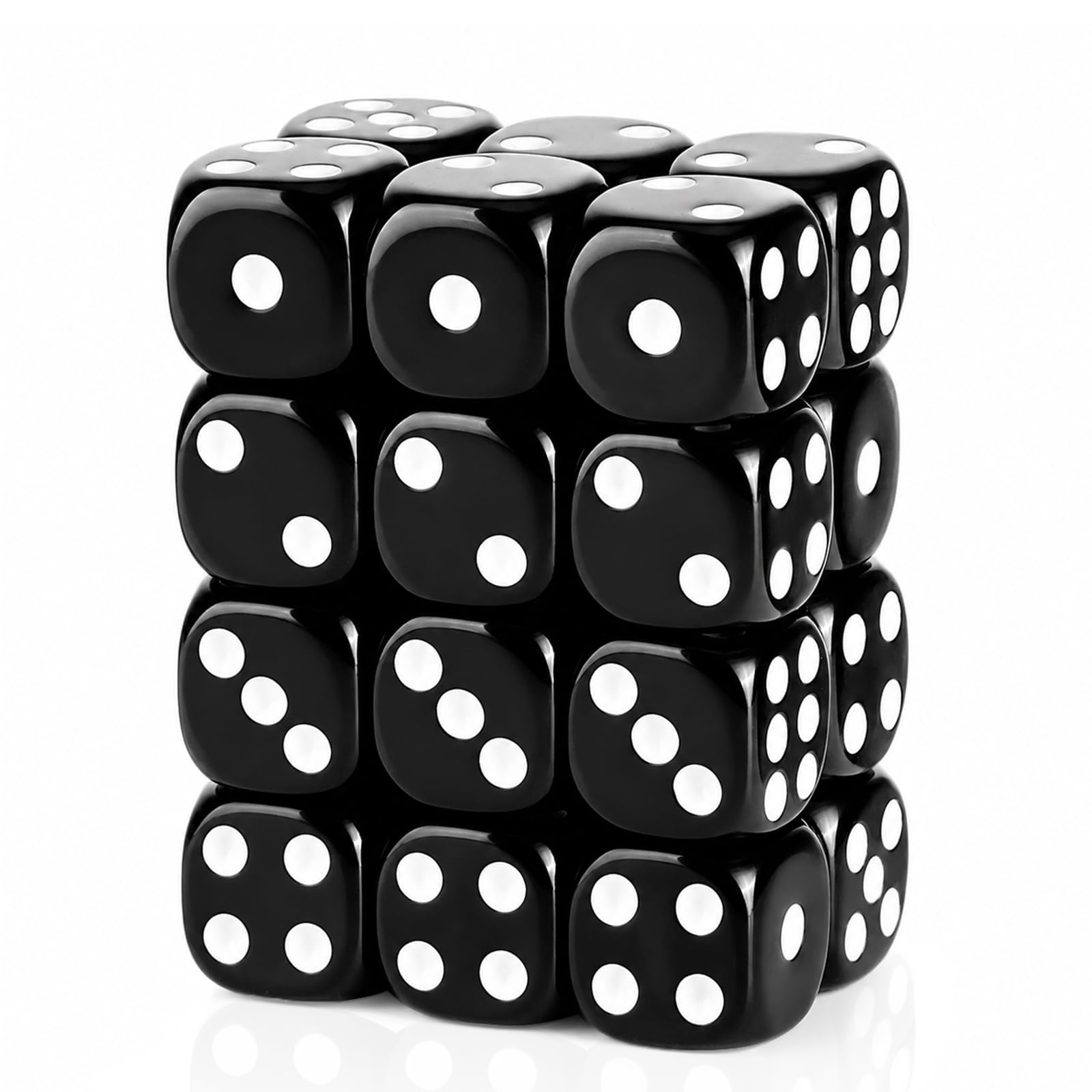 24 Piece Round Corner 16mm dice 6 Sided dice d6 dice Set for DND, MTG, Tenzi, Farkle