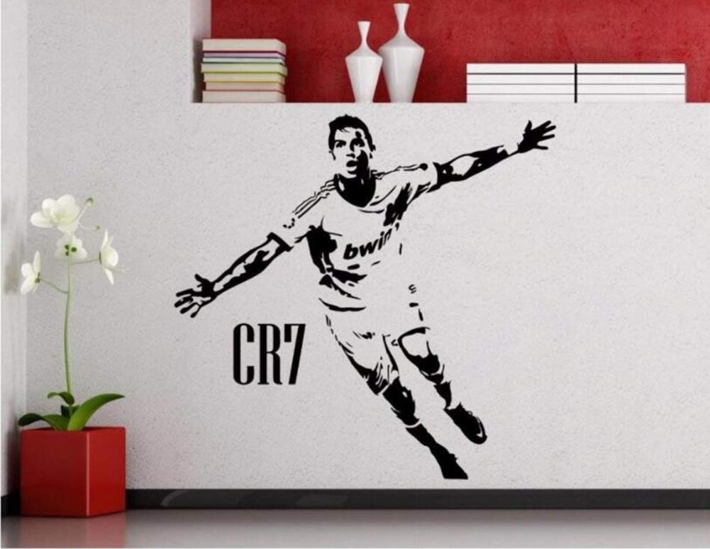 Papier peint football 150x145cm autocollant pour décoration murale de chambre